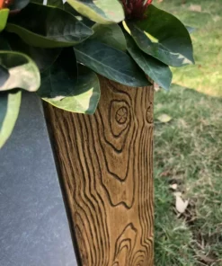 KANTE 31 in. L Rectangular Timber Ridge Concrete/Fiberglass Indoor Outdoor Elegant Long Planter -Vigoro sales Store timber ridge kante plant pots osf0219b c80811 76 1000