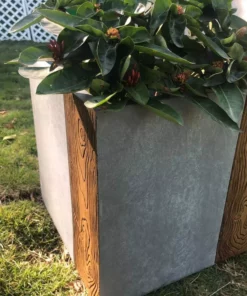 KANTE 16 in. and 12 in. Tall Timber Ridge Lightweight Concrete Modern Square Outdoor Planter Set 7 KANTE 16 in. and 12 in. Tall Timber Ridge Lightweight Concrete Modern Square Outdoor Planter Set -Vigoro sales Store timber ridge kante plant pots rf0217bc c80811 4f 1000