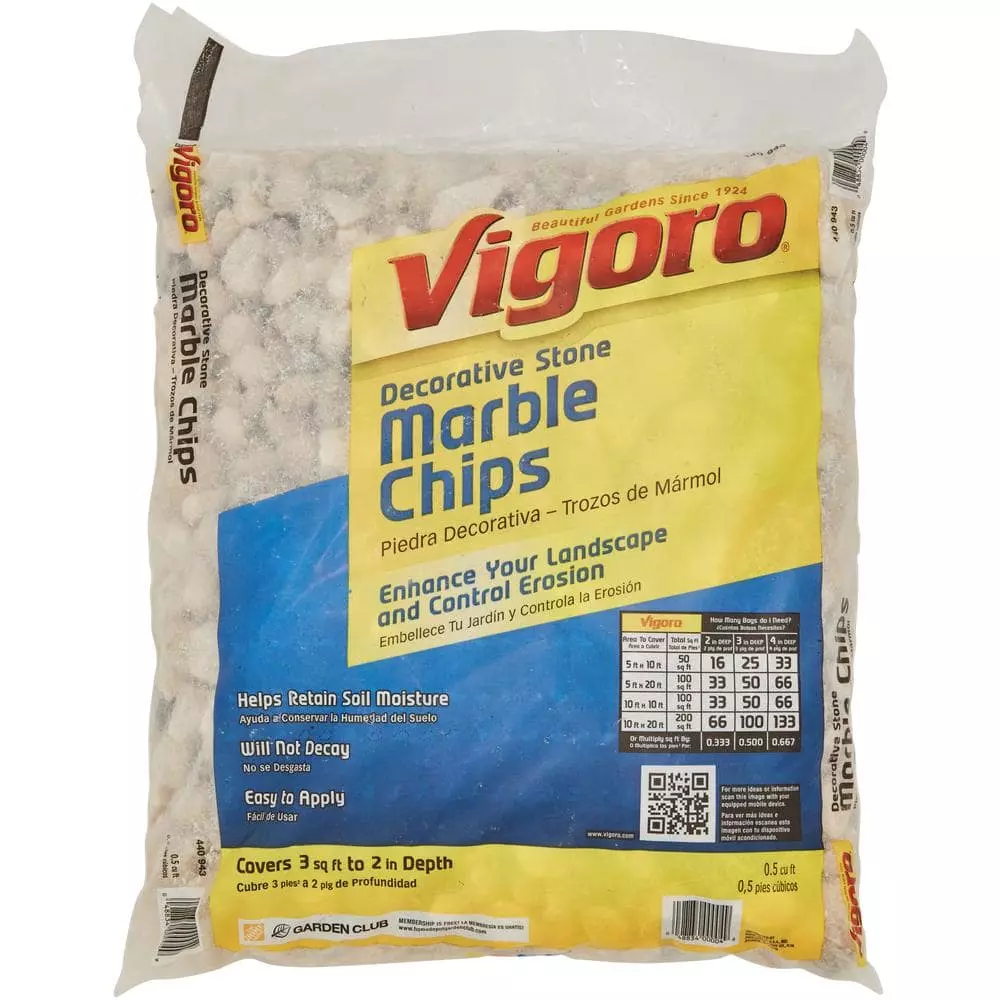 Vigoro 0.5 cu. ft. Bagged Marble Chip Landscape Rock 5 Vigoro 0.5 cu. ft. Bagged Marble Chip Landscape Rock - Image 4
