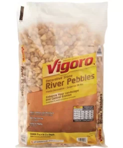 Vigoro 0.5 cu. ft. Bagged River Pebble Landscape Rock 10 Vigoro 0.5 cu. ft. Bagged River Pebble Landscape Rock -Vigoro sales Store vigoro bagged landscape rocks 54250v 1d 1000