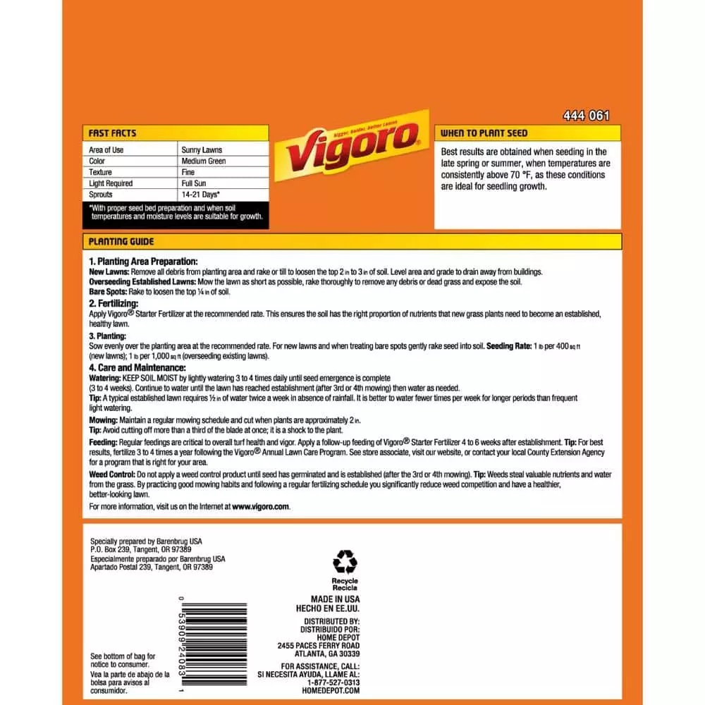 Vigoro 1 lb. Bermuda Grass Seed Blend with Water Saver Seed Coating 5 Vigoro 1 lb. Bermuda Grass Seed Blend with Water Saver Seed Coating - Image 3