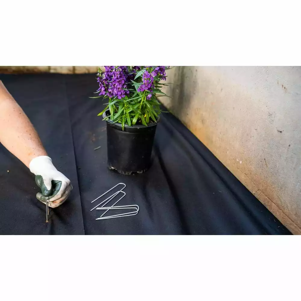 Vigoro 4 ft. x 100 ft. Weed Barrier Landscape Fabric 8 Vigoro 4 ft. x 100 ft. Weed Barrier Landscape Fabric - Image 6