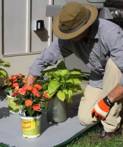 Vigoro 4 ft. x 100 ft. Matrix Grid Heavy-Duty Landscape Fabric (4-Pack) -Vigoro sales Store vigoro landscape fabric vpnm410085 4pk fa 1000