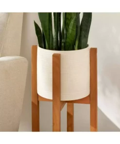 Vigoro Wood Open Frame Plant Stand