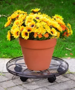 Vigoro 17 in. x 17 in. x 2.8 in. Silver Metal Plant Caddy 9 Vigoro 17 in. x 17 in. x 2.8 in. Silver Metal Plant Caddy -Vigoro sales Store vigoro planter caddies 154273 1f 1000