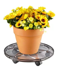 Vigoro 17 in. x 17 in. x 2.8 in. Silver Metal Plant Caddy 8 Vigoro 17 in. x 17 in. x 2.8 in. Silver Metal Plant Caddy -Vigoro sales Store vigoro planter caddies 154273 4f 1000