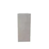 KANTE 24 in. H Square Weathered Concrete/Fiberglass Indoor Outdoor Modern Tall Seamless Planter