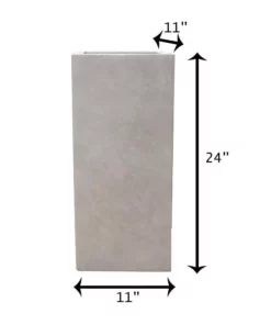 KANTE 24 in. H Square Weathered Concrete/Fiberglass Indoor Outdoor Modern Tall Seamless Planter 15 KANTE 24 in. H Square Weathered Concrete/Fiberglass Indoor Outdoor Modern Tall Seamless Planter -Vigoro sales Store weathered concrete kante plant pots osf0002b c80021 2 76 1000