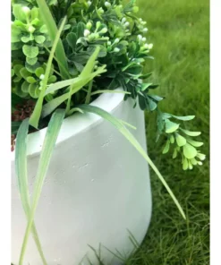 KANTE 12.9 in. Dia, Pure White Lightweight Concrete Modern Cylinder Outdoor Planter -Vigoro sales Store white kante plant pots rc0119b c80011 4f 1000