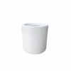 KANTE 12.9 in. Dia, Pure White Lightweight Concrete Modern Cylinder Outdoor Planter