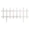 Vigoro 12 in. H White Classic Picket Style Plastic Garden Fence -Vigoro sales Store white plastic resin vigoro garden fencing 51502 64 1000