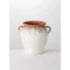 SULLIVANS White Ceramic Speckled Pot