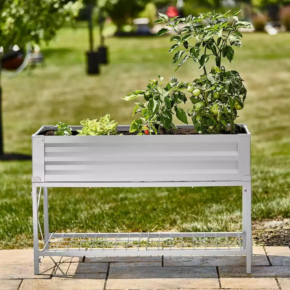 Vigoro Stand Up Steel Raised Garden Planter with Liner 4 Vigoro Stand Up Steel Raised Garden Planter with Liner - Image 2