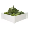 Vigoro 4 ft. x 4 ft. x 15 in. White Vinyl Raised Garden Bed 2 Vigoro 4 ft. x 4 ft. x 15 in. White Vinyl Raised Garden Bed -Vigoro sales Store white vigoro raised planter boxes 26001v 64 1000