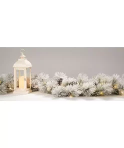 SULLIVANS 17.5 in. Lantern with LED Pillar Candle 8 SULLIVANS 17.5 in. Lantern with LED Pillar Candle -Vigoro sales Store whites sullivans outdoor lanterns gl43857 4f 1000