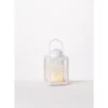 SULLIVANS 8.75 in. Snowflake Lantern with LED Pillar Candle