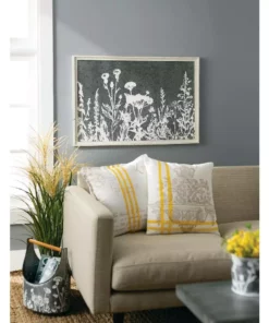 SULLIVANS Whitewashed Metal Flower Trug With Handles (Set of 2) 8 SULLIVANS Whitewashed Metal Flower Trug With Handles (Set of 2) -Vigoro sales Store whitewashed sullivans plant pots met1699 4f 1000